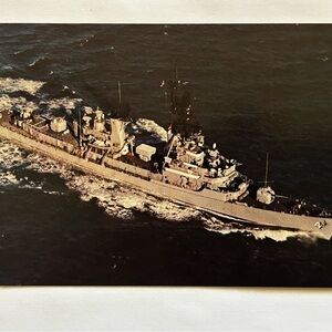 USS Lawrence (DDG-4) Guided Missile Destroyer Vintage Postcard (1970s)